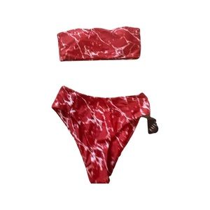 Red swim suit (s, zaful)